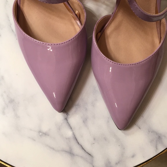 NWT Gorgeous lilac strappy pointed toe heels - Picture 8 of 13